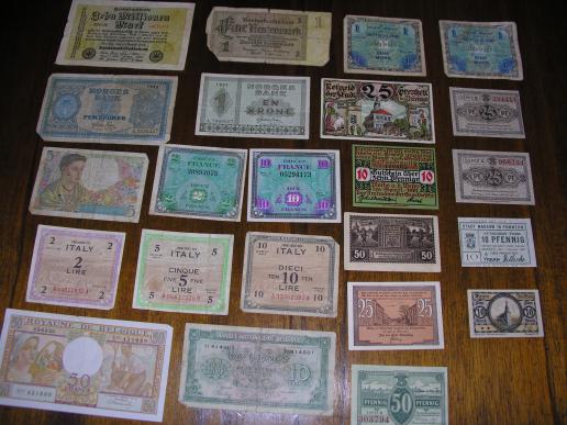 A Quantity of WWII Military Currency