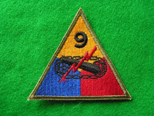 U.S.Army 9th Amored Tank Battalion Patch