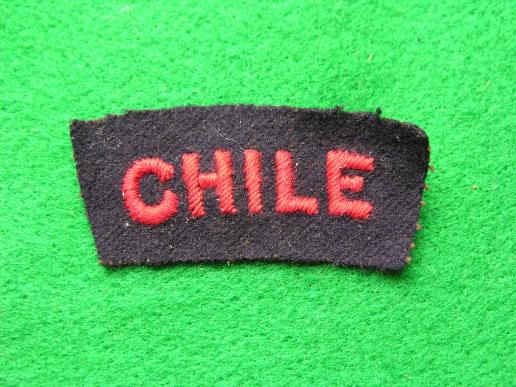 BRITISH ROYAL NAVY WWII CHILEAN VOLUNTEER NATIONALITY TITLE.