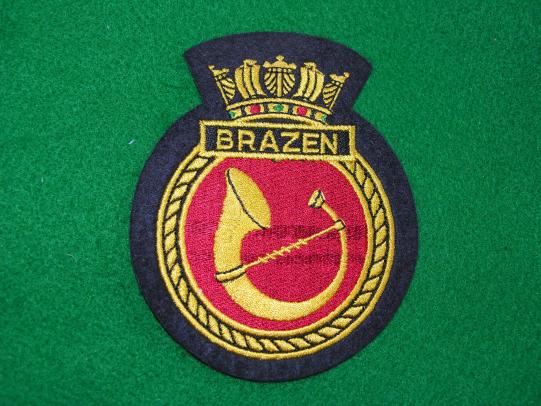 HMS Brazen Ship's Crest