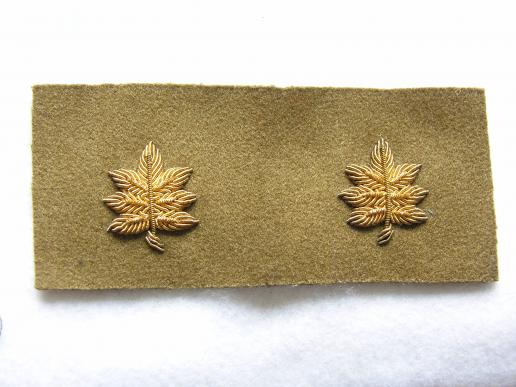 WWII U.S. Army Major Rank in Bullion