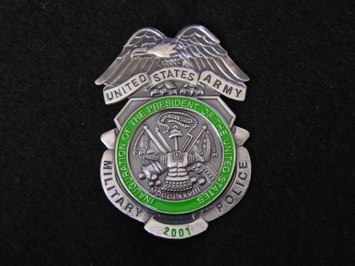U.S.Army Military Police Shield - 2001 President's Inauguration