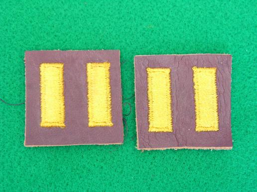 WWII U.S. Army Air Corps 2nd Lieutenant Rank in Leather
