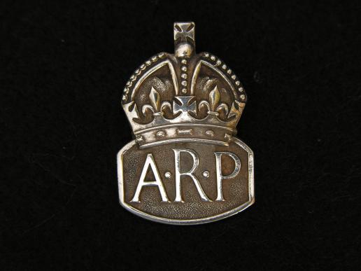 WWII Air Raid Precaution lapel Badge