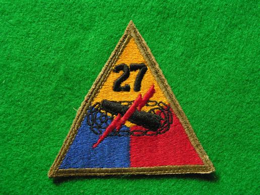 U.S. New York National Guard 27th Tank Battalion Patch