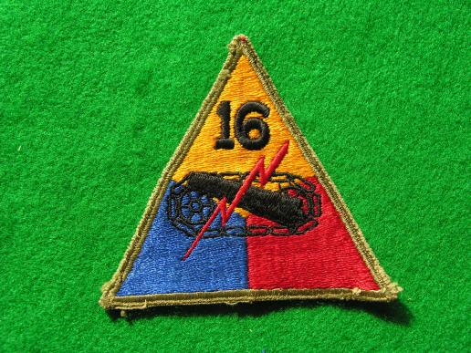 WWII U.S.Army 16th Tank Battalion Patch