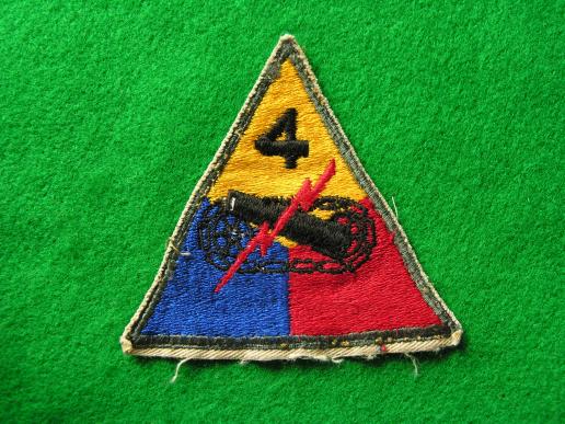 U.S.Army 4th Tank Battalion Patch