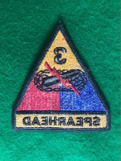 U.S.Army 3rd Tank Battalion Patch Spearhead