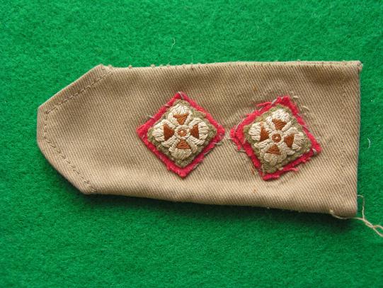 British 1st Lieutenant Rank Slip On