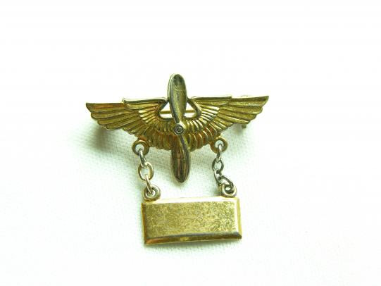 WWII U.S. Air Corps 2nd Lieutenant Sweetheart Brooch