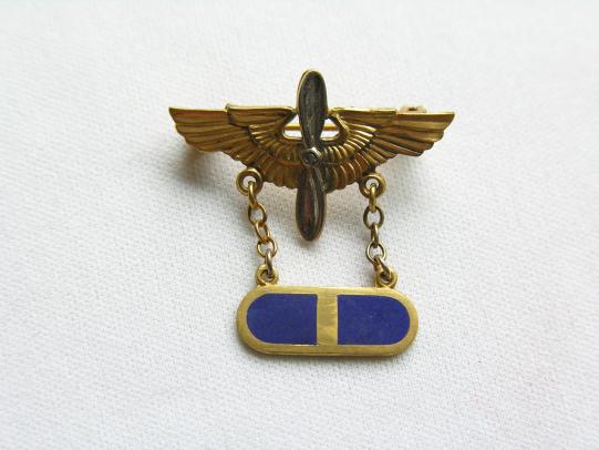 WWII U.S. Air Corps Flight Officer Sweetheart Brooch