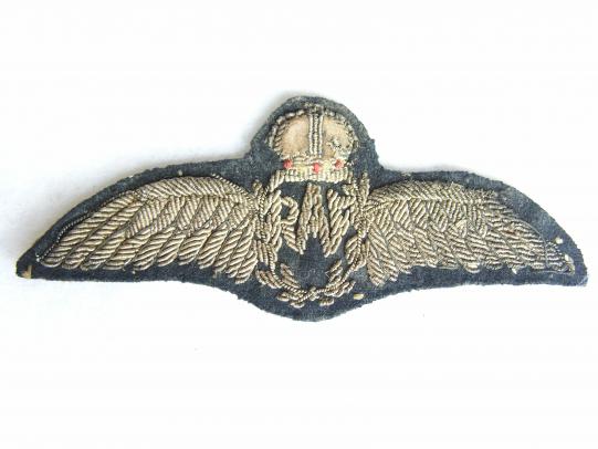 Early Royal Air Force Pilot Wing Full Dress in Bullion