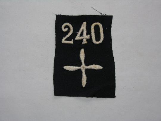 WWI American Army 240 Aero Squadron Patch