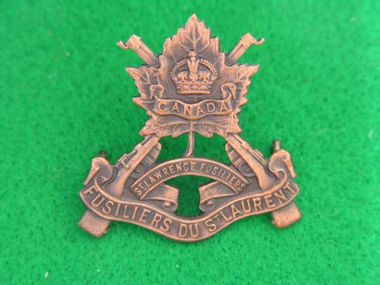 Canadian Fusiliers du St Laurent cap Badge