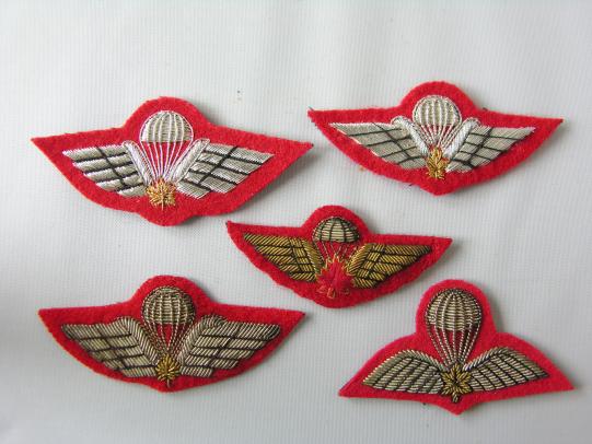 Canadian Paratrooper Wings in Bullion Thread