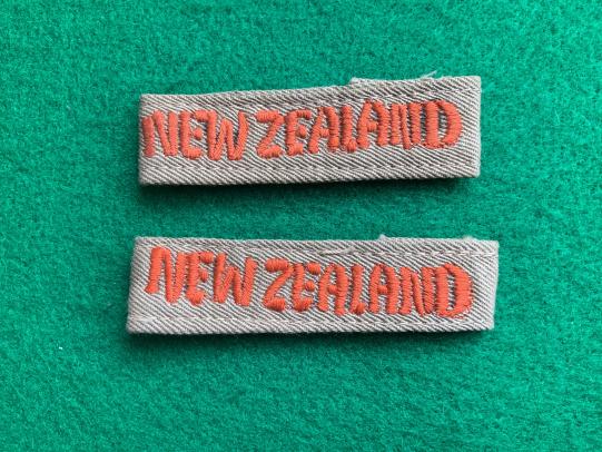 WWII Royal New Zealand Officer Slip on Titles