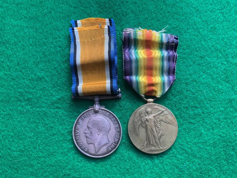 WW1 Medal Pair to Essex Regiment