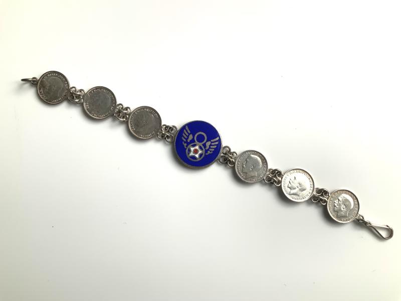 WWII 8th Air Force Sweetheart Bracelet