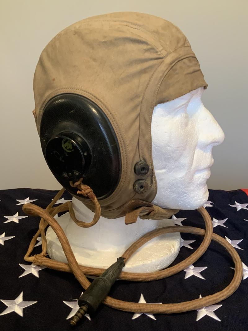 WWII US Army Air Force - AN-H-15 Wired Flying Helmet