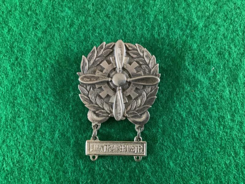 WWII US Army Air Force Link Trainer Instructor Award