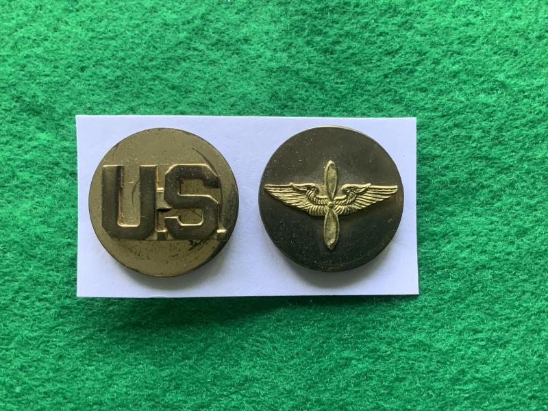 WWII US Army Air Force Enlisted Collar Insignia