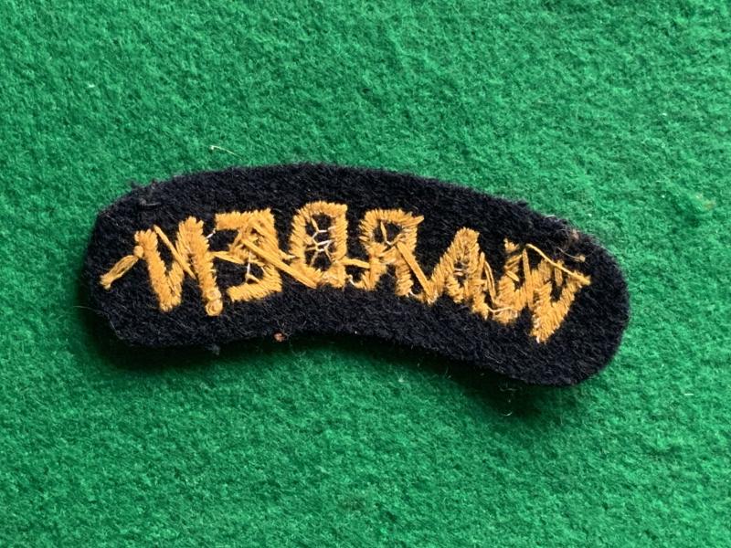 Civil Defense Warden Title