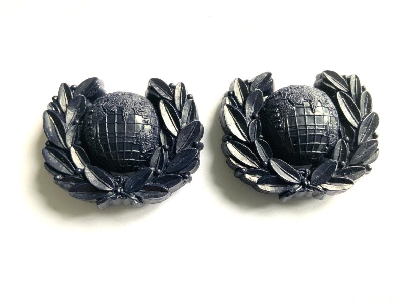WWII Royal Marines Collar Badges
