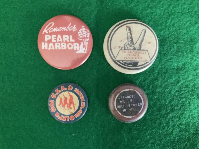 WWII Pearl Harbor Button Badges