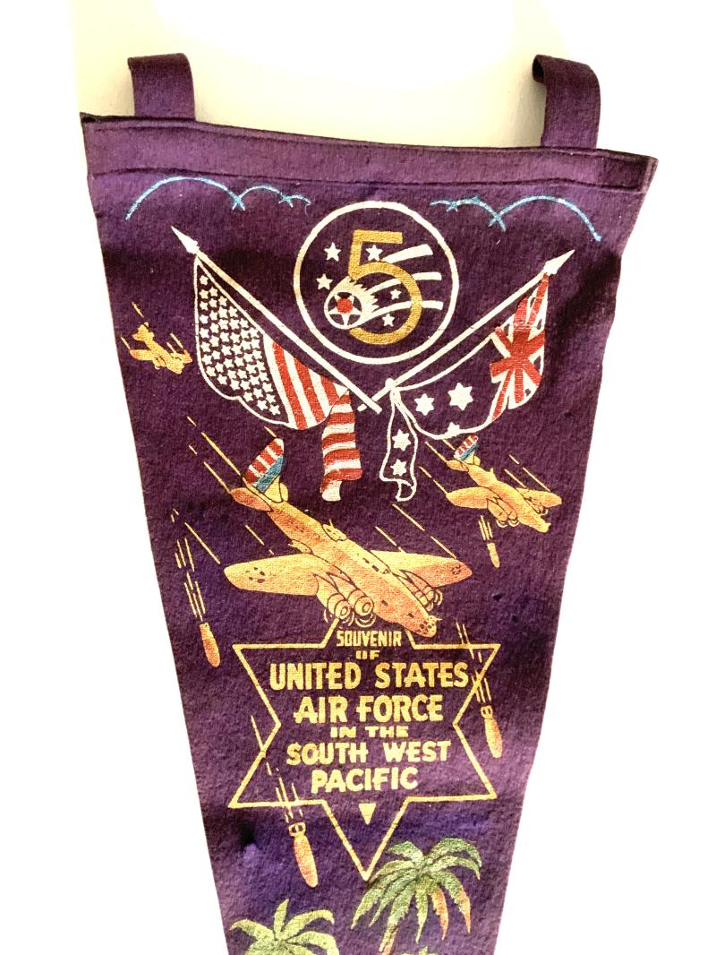WWII US Army Air Force Souvenir Pennant