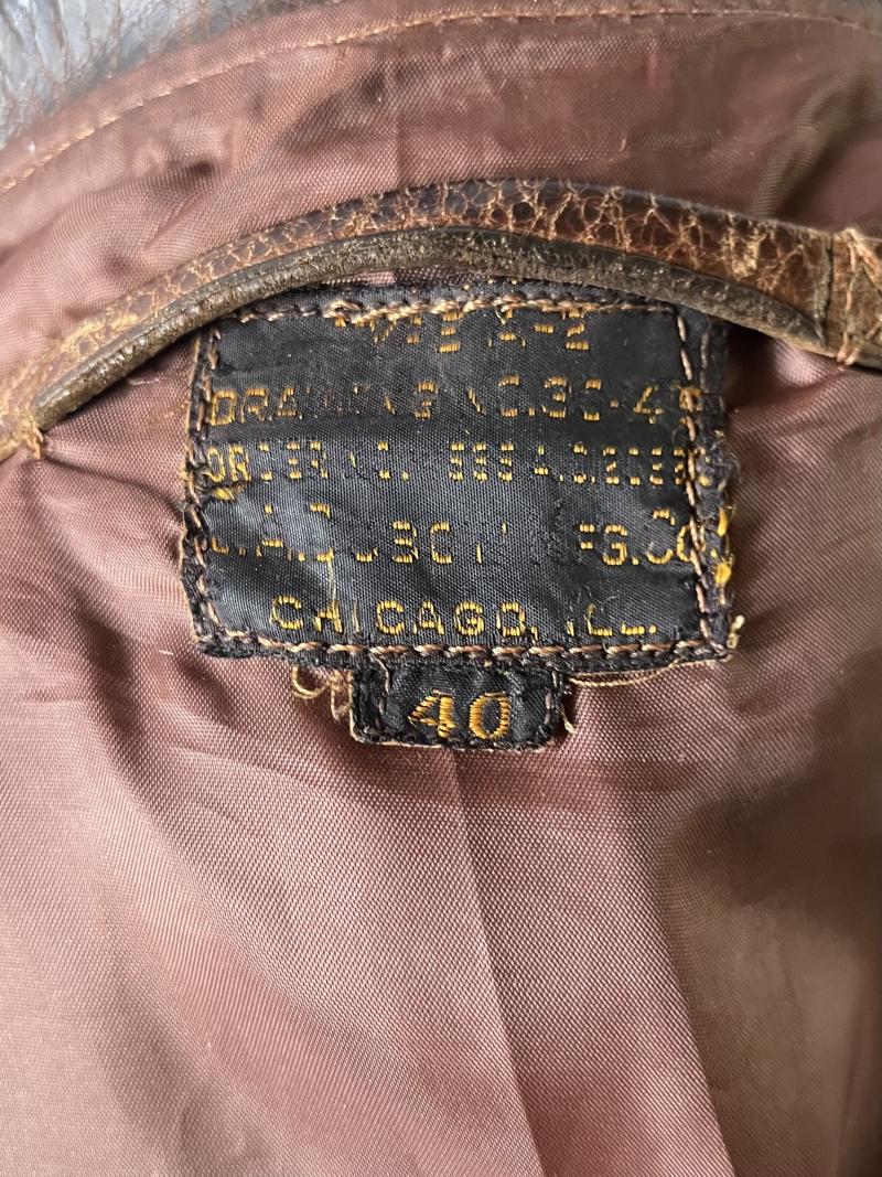 WWII 8th Air Force Named A2 Flying Jacket