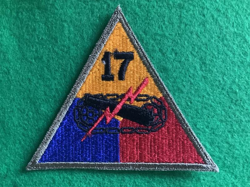 WWII US Army 17th Armoured Division patch